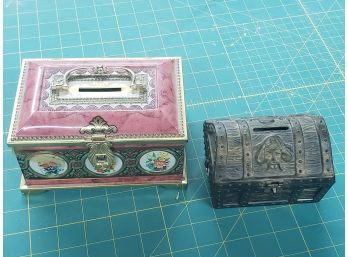 Two Vintage Trinket Boxes