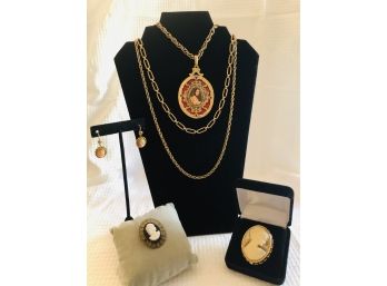 Vintage Cameo Jewelry Collection