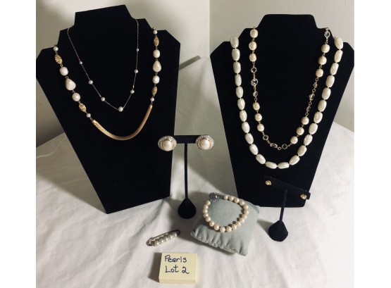 Faux Pearl Fashion Jewelry Lot#2