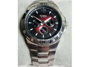 Mens Stainless Steel 10ATM Fossil Watch