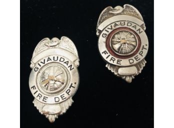 Vintage Official Fireman's Badges