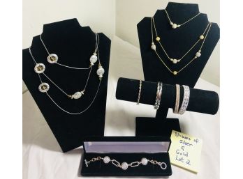 Fashion Jewelry Shades Of Silver&  Gold Lot#2