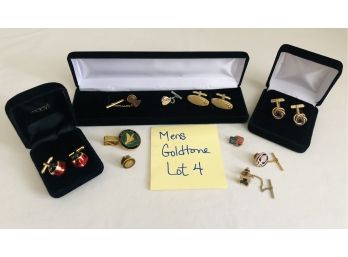 Men's Goldtone Jewelry Collection Lot#4