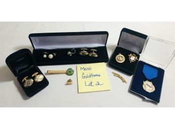 Men's Goldtone Jewelry Collection Lot#2