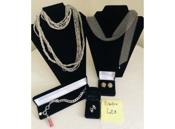 Silvertone Fashion Jewelry Collection Lot#8