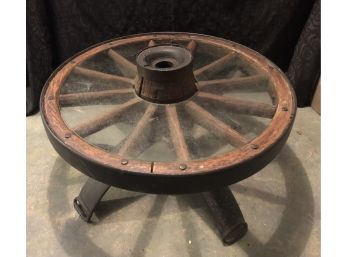 Authentic Rustic Wagon Wheel Coffee Table