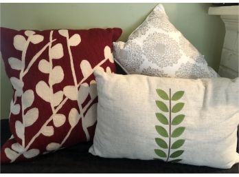 Embroidered Decorative Pillows
