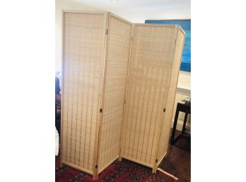 Boho Chic 4-Panel Room Divider Privacy Screen