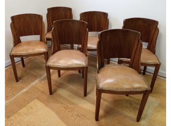 Vintage Burl Wood Side Chairs (matching Table In Prior Lot) Different Location & Pickup Time