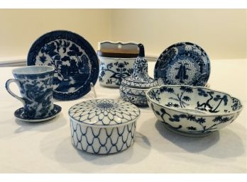 Asian Blue & White Decorative Collectibles