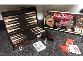 A Christmas Story Monopoly & Backgammon Set
