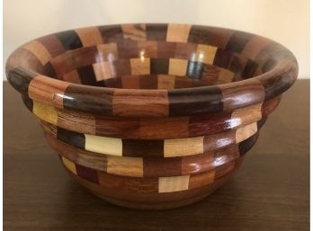 33 Woods Of The World Artisan Bowl By Stanley Scruggs (Signed)