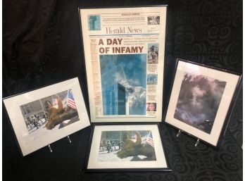 Original Photography Of 9/11 & Herald News (Signed & Dated)