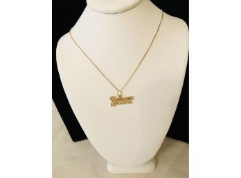 14K Gold Necklace & Pendant (1.9 Grams)