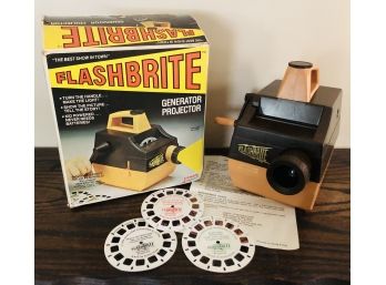 Vintage Flashbrite Generator Projector & Film Reels