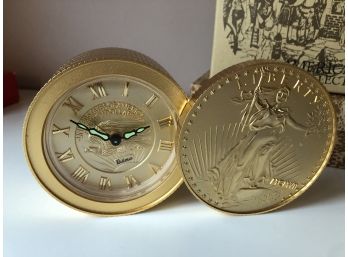 Bulova Americana Collection Clock - NEW IN BOX!