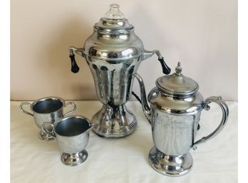 Vintage Percolator Urn & Coffee Service Set