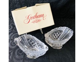 Gorham Crystal Creamer & Sugar Bowl Set