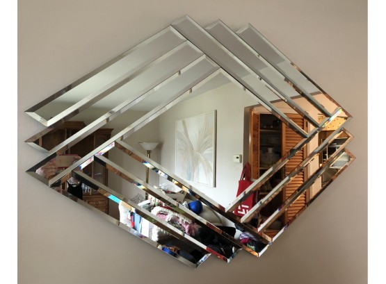 Geometric Beveled Mirror