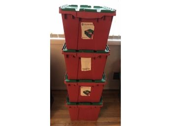 Rubbermaid Storage Bins Lot 2 (4 Pieces)