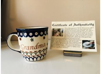 Polmdia Polish Pottery Grandma/Babica Mug