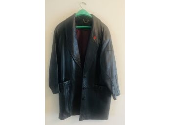 Vintage Cuir Du Monde Leather Coat