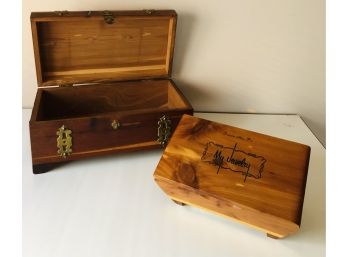 Vintage Wooden Jewelry  Boxes