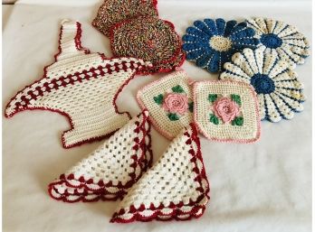 Vintage Crocheted Potholders