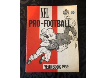 Vintage 1959 NFL Pro Football Yearbook