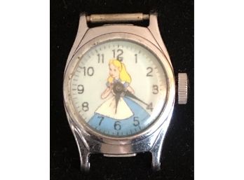 Vintage Walt Disneys Alice In Wonderland Timepiece By Timex