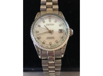 Croton Diamond Case Automatic Watch