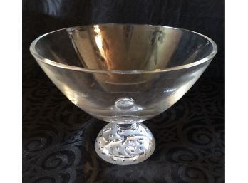 JG Durand Crystal Footed Bowl - NEW IN BOX!