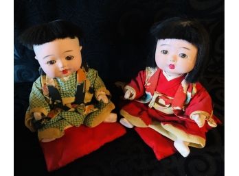Vintage Asian Composition Baby Dolls
