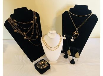 Vintage Goldtone Jewelry Collection Lot 3