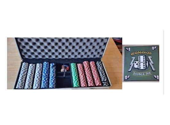 Poker Chips And Picture Lot