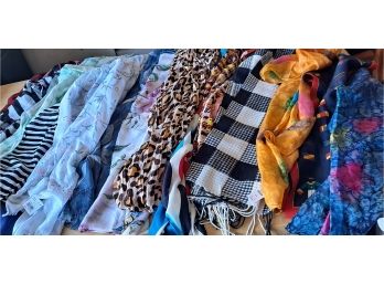 Large Shawls, Scarfs, And More Lot