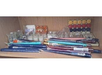 Large Candle Lot & More