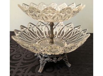 Vintage Two Tier Candy Dish