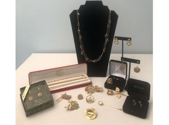 Goldtone Jewelry Collection Lot 1