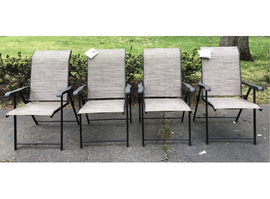 Set Of 4 Summer Winds Outdoor Chairs