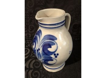 Blue & White Pottery Jug