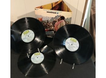 Vintage Woodstock 3 Piece Record Set