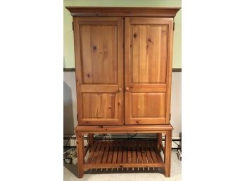 Solid Knotty Pine Armoire