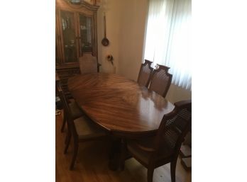 Vintage Dining Set, Table And 6 Chairs