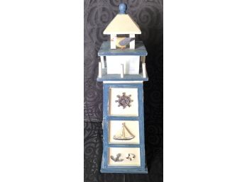 Hand Painted Lighthouse Cabinet