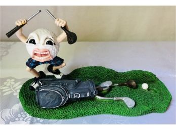 Hand Painted Golf Collectible