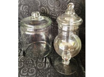 Large Glass Candy & Cookie Canisters