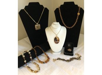 Shades Of Brown & Gold Jewelry Collection