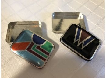 Set Of 2 Art Deco Style Pill Boxes (England)
