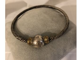 Sterling Silver Bangle Bracelet - 18.3 Grams
